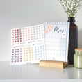 Load image into Gallery viewer, A Year in Bloom Desk Calendar with Stand and Mini Stickers Bundle