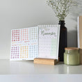 Load image into Gallery viewer, A Year in Bloom Desk Calendar with Stand and Mini Stickers Bundle
