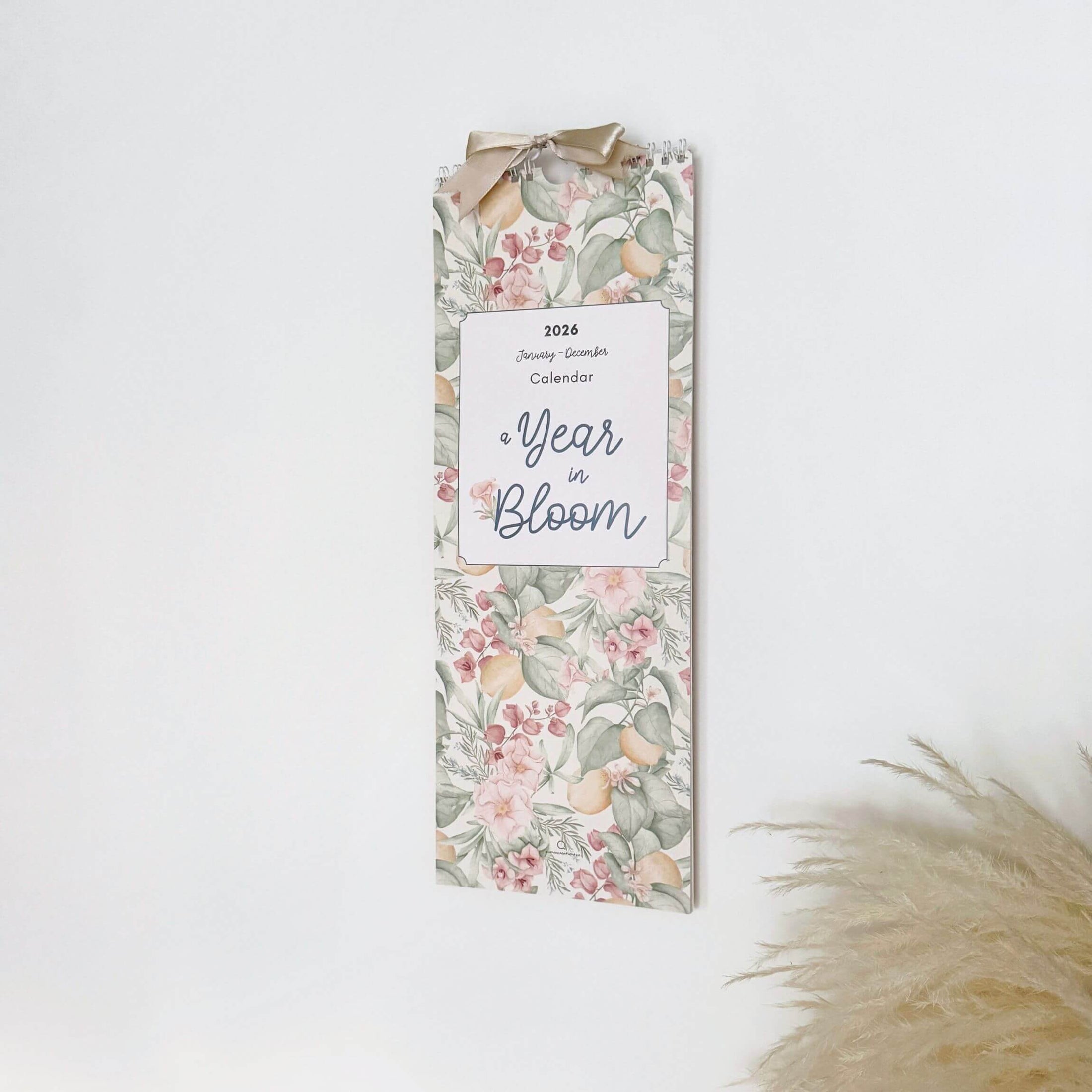 A Year In Bloom 2026 Wall Calendar - Slim