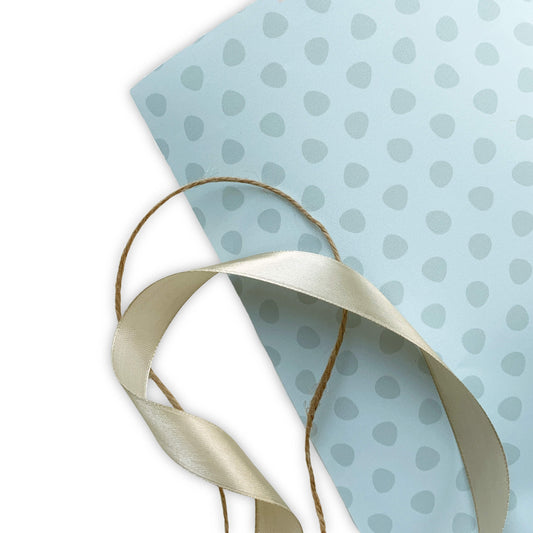 Timeless Organic Polka Dots Wrapping Paper - Blue