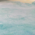 Load image into Gallery viewer, Querin Creations Close-up of a textured watercolour paper of blue coastal print 
