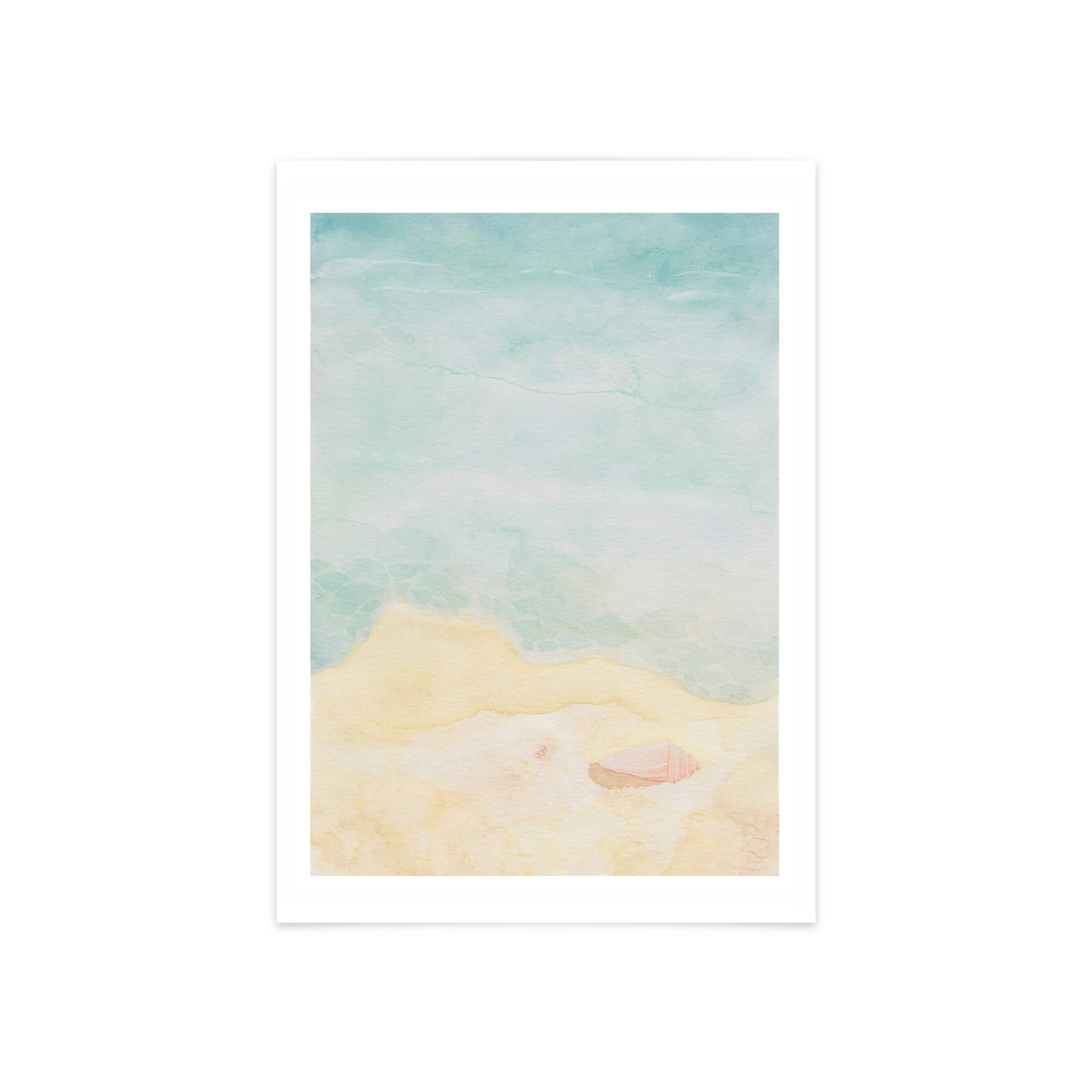 Echoes of the Sea Watercolour Art Print - Abu Dhabi