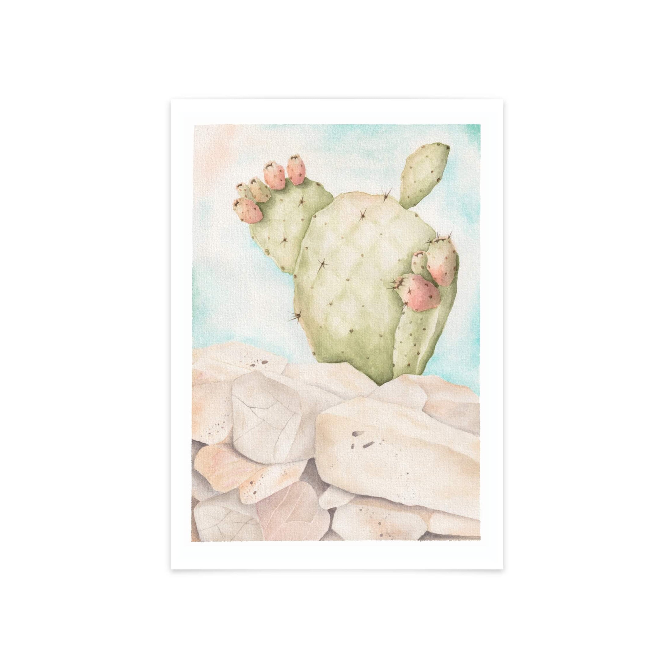 Echoes of the Sea Watercolour Art Print - Quiet Resilience