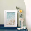 Load image into Gallery viewer, Echoes of the Sea Watercolour Art Print - Stony Seascape
