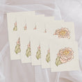 Load image into Gallery viewer, Querin Creations Set of 10 cards with watercolour roses on a sheer fabric background
