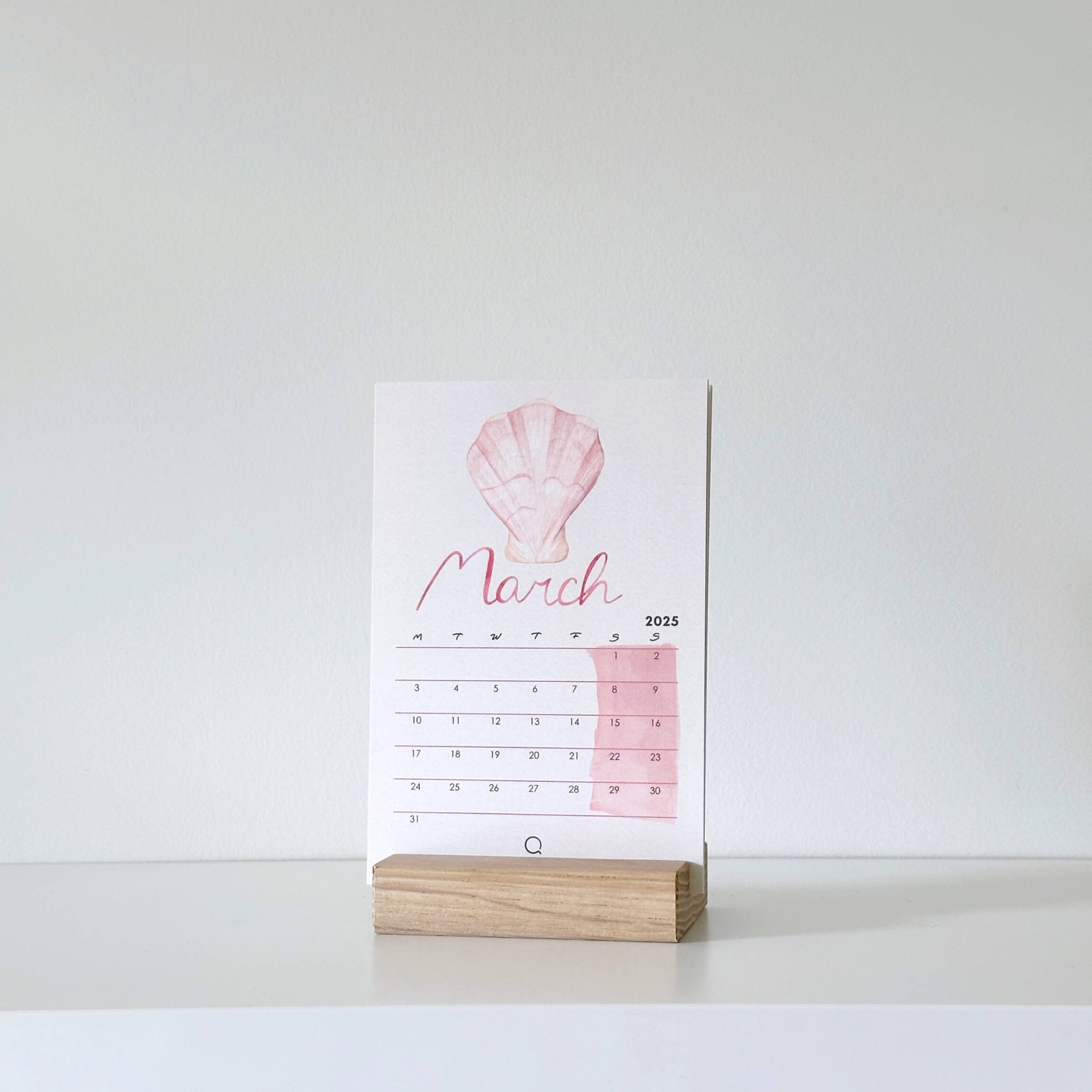 Secret of the Seashells 12 months Calendar with Stand and Mini Stickers Bundle