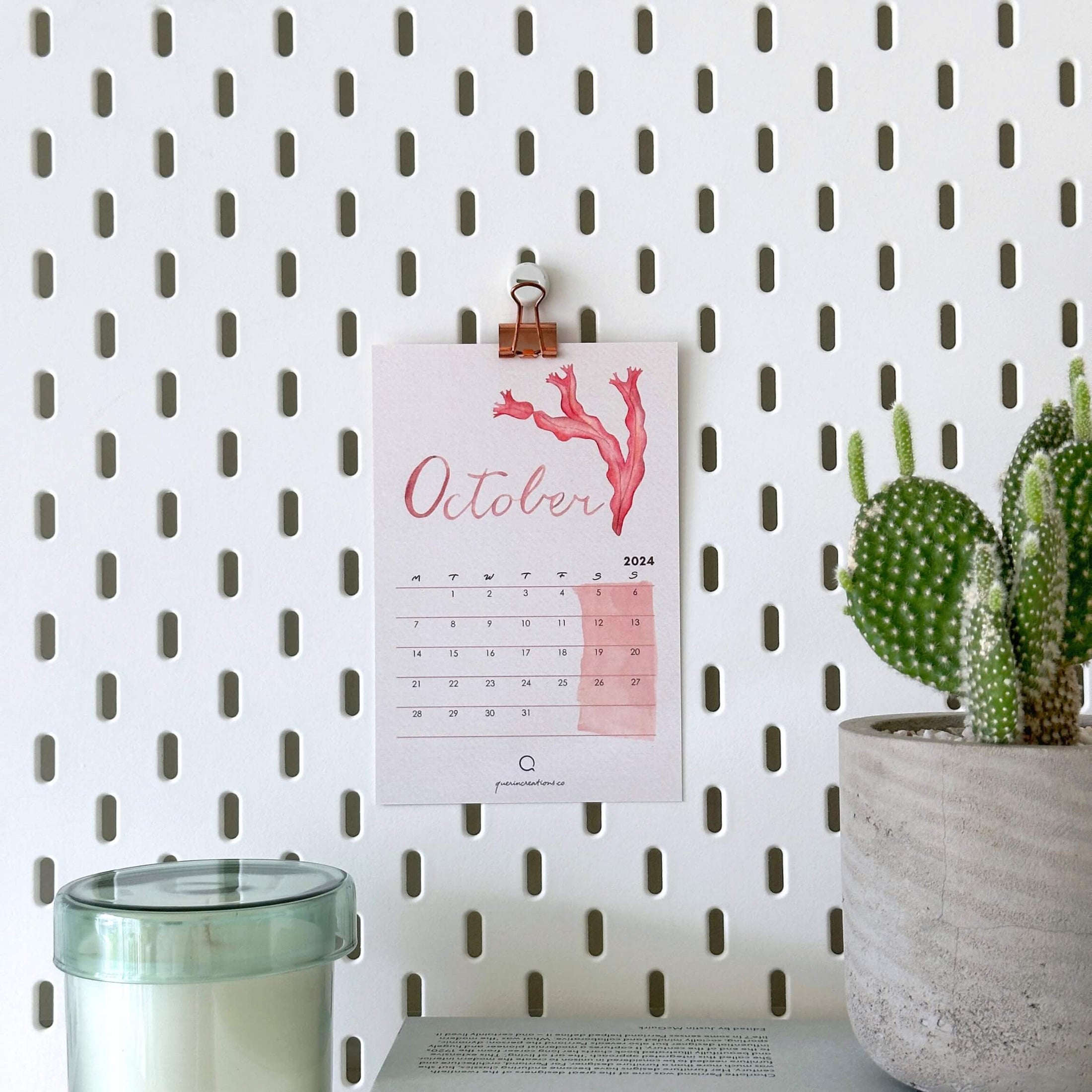 Secret of the Seashells 16 months Calendar with Stand and Mini Stickers Bundle