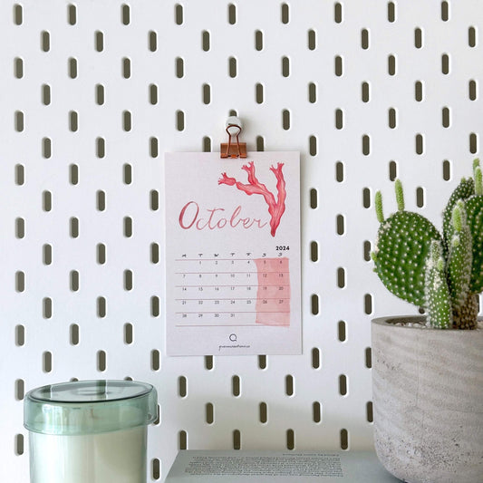 Secret of the Seashells 16 months Desk Calendar