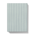 Load image into Gallery viewer, Notebook with blue striped cover on a white background
