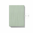 Load image into Gallery viewer, Gif showing how the journal can be personalised with a floral monogram on notebook with green shades striped cover 
