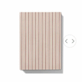 Load image into Gallery viewer, Gif showing how the journal can be personalised with a floral monogram on notebook with red and pink shades striped cover 
