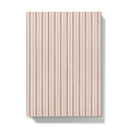 Load image into Gallery viewer, Notebook with a red and dust pink striped pattern on a white background
