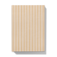Load image into Gallery viewer, Front cover Notebook with yellow vertical stripes on a white background
