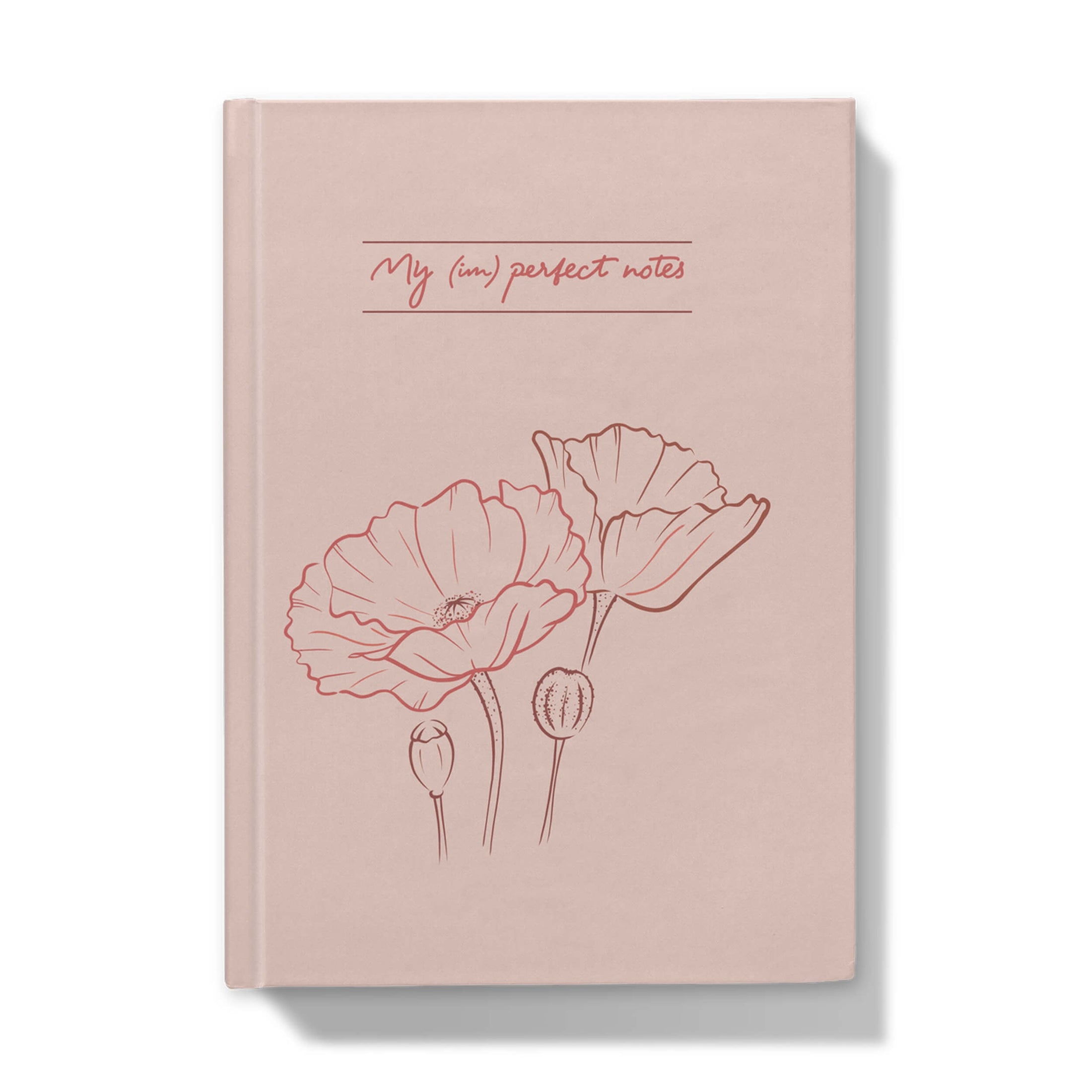 Timeless Journal with Poppies Linework
