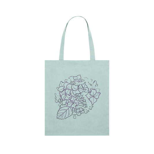 Timeless Tote Bag with Hydrangea Linework