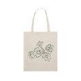 Load image into Gallery viewer, Timeless Yellow Tote Bag with Daffodils Linework
