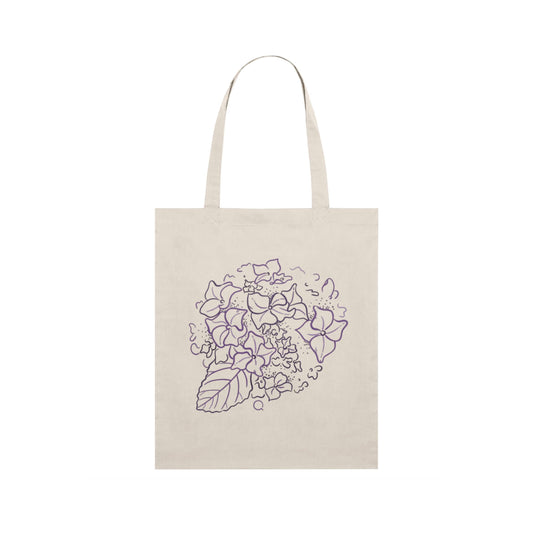 Timeless Tote Bag with Hydrangea Linework
