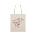 Load image into Gallery viewer, Timeless Tote Bag with Poppies Linework
