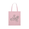 Load image into Gallery viewer, Timeless Yellow Tote Bag with Daffodils Linework
