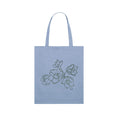 Load image into Gallery viewer, Timeless Yellow Tote Bag with Daffodils Linework
