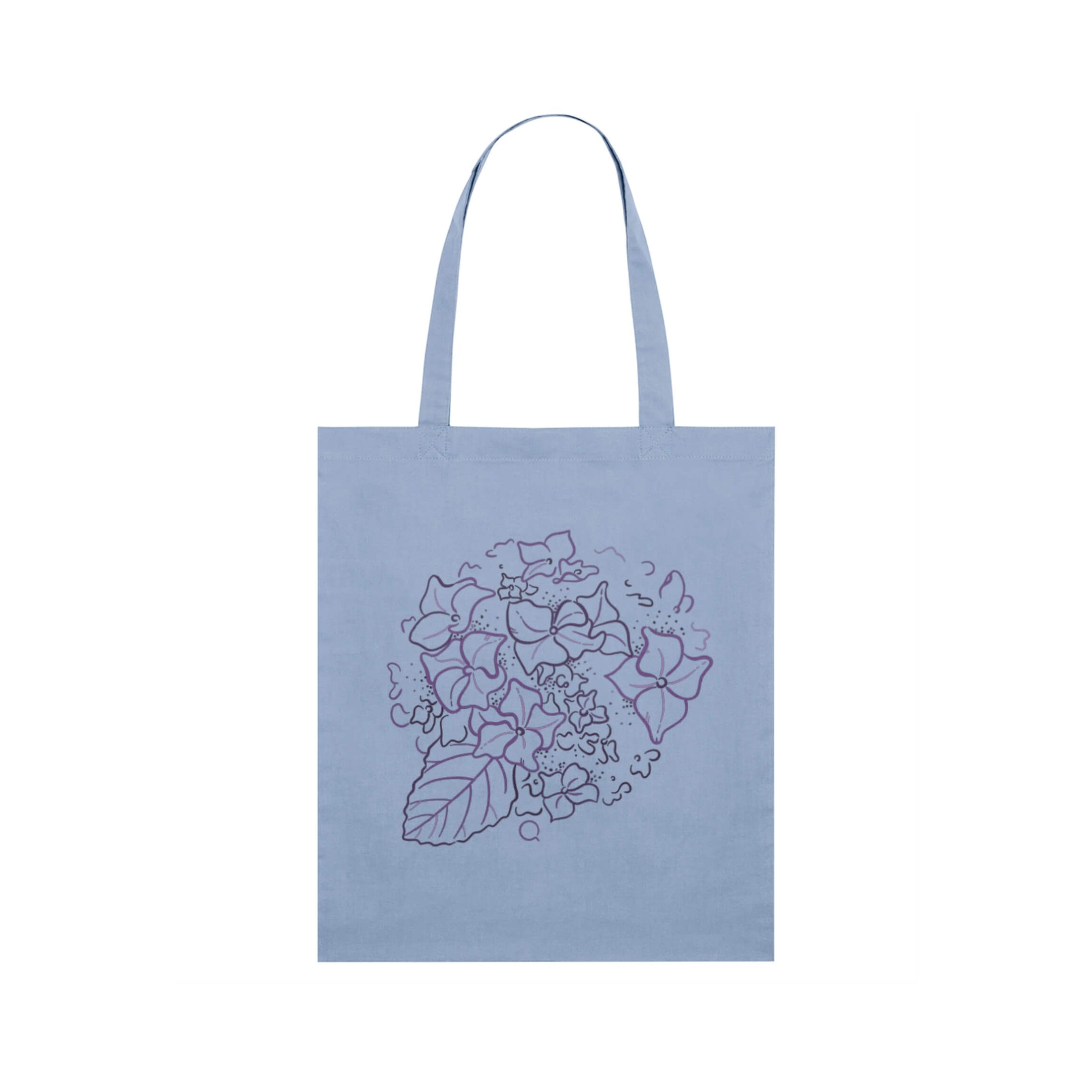 Timeless Tote Bag with Hydrangea Linework