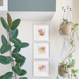 Timeless Watercolour Art Print – 3 Prints in Red