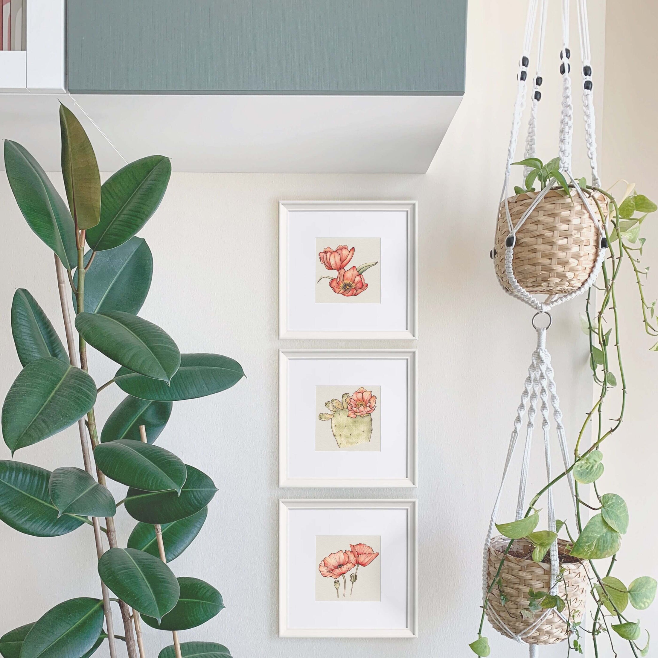 Timeless Camellia Watercolour Art Print