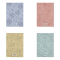 Load image into Gallery viewer, Four floral-patterned notebooks in different colors on a white background.
