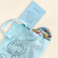 Load image into Gallery viewer, Timeless Tote Bag with Tulips Linework
