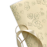 Timeless Wrapping Paper Roll with Daffodils Pattern