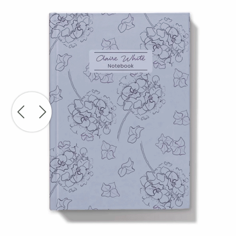 Timeless Journal with Hydrangeas Pattern